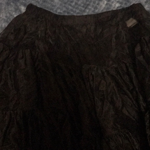 Black FULL Chiffon Knee L. Petticoat (Lolita/Goth) - Picture 3 of 5